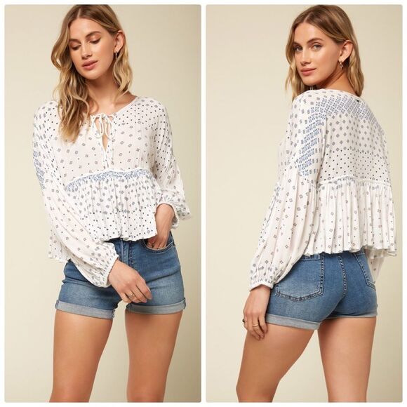 O'Neill Tops - NWT O’NEILL Rosie tile top